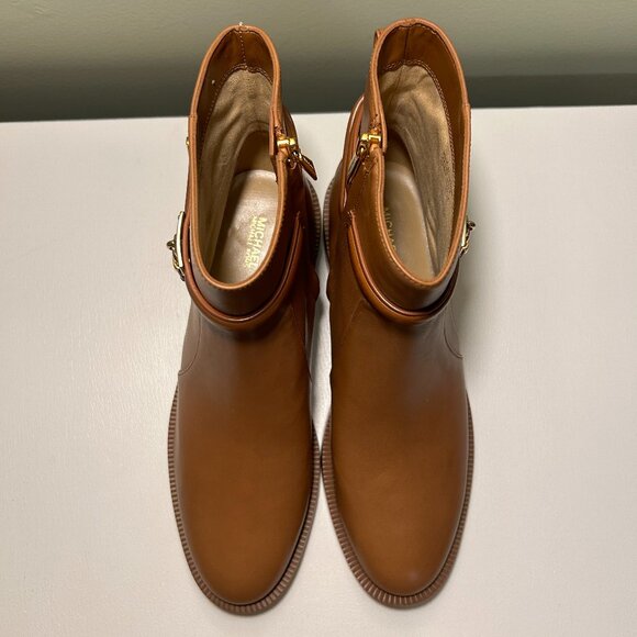 Michael Kors Hamilton Embellished Leather Ankle Boot - Picture 7 of 12